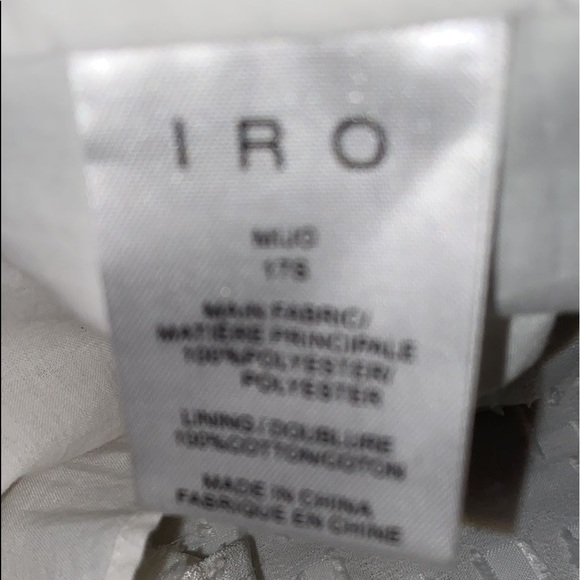 IRO Mijo Woven Ruffle Dress In White - Picture 12 of 14